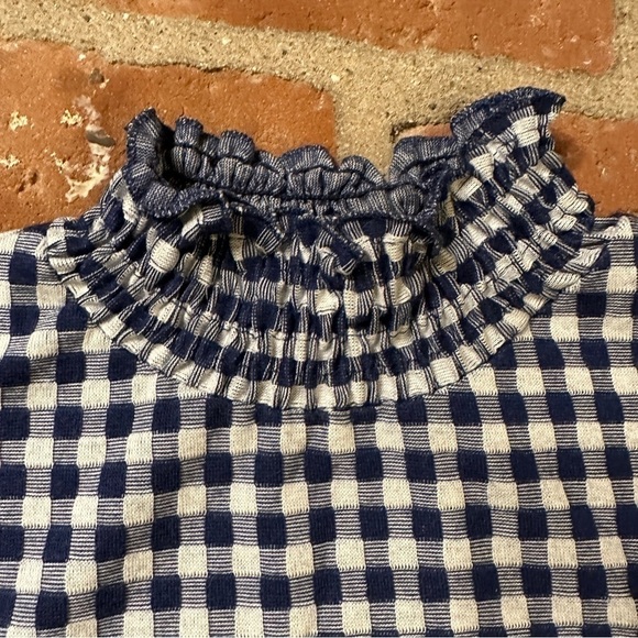 Zara Trafaluc size small blue and white gingham dress - Picture 2 of 13